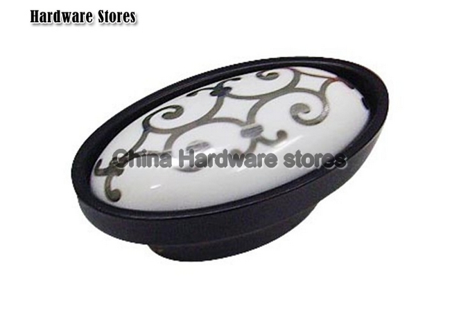Boat shaped chinese style furniture hardware/ furniture handles/ stoneware door knobs/ cabinet handles 100pcs/lot AT99-PC