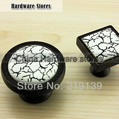 Ceramic Door Round Porcelain Bedroom Furniture Handles And Knobs Pulls Kitchen Cabinet Dresser Drawer