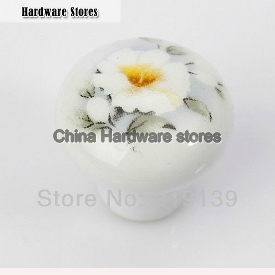 Ceramic Furniture Kitchen Cabinet Hardware Drawer Porcelain Knobs And Pulls Cupboard Handles
