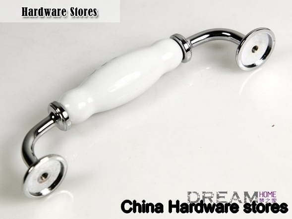 Europen standard Ceramic drawer handle C:128mm L:150mm AI99PC