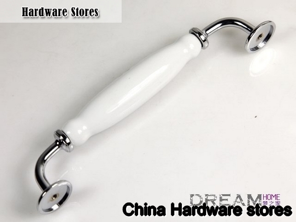 Europen standard Ceramic cabinet pull handle C:160mm L:185mm AI99PC