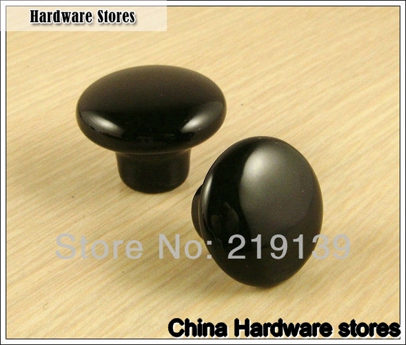 Black ceramic knob-8016