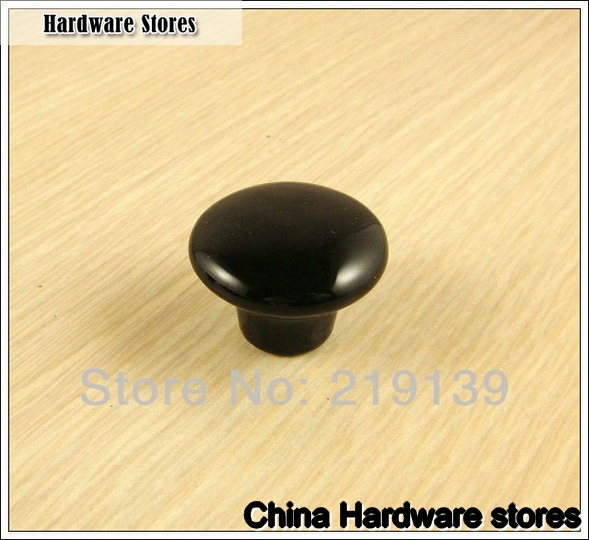 black ceramic knobs-8016