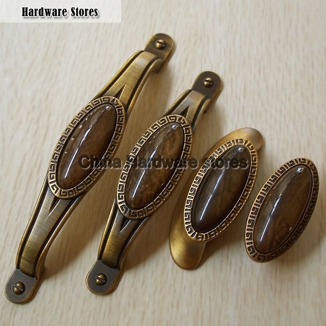 Coffee gem European style door handle ambry drawer antique cupboard door knob Coffee gem European style door handle ambry drawer antique cupboard door knob