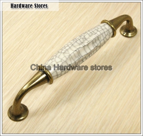 Cracks Ceramic Zinc Alloy Kitchen Cabinet Furniture Handle ?(C.C.:128mm,Length:135mm) Cracks Ceramic Zinc Alloy Kitchen Cabinet Furniture Handle ?(C.C.:128mm,Length:135mm)