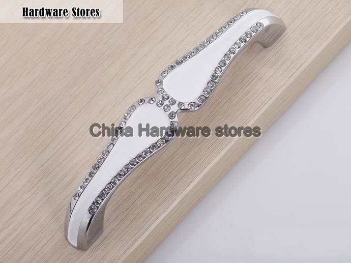 Crystal Handles Kitchen Cabinet Knobs Zinc Alloy Drawer Pulls (C.C.:96mm,Length:110mm) Crystal Handles Kitchen Cabinet Knobs Zinc Alloy Drawer Pulls (C.C.:96mm,Length:110mm)