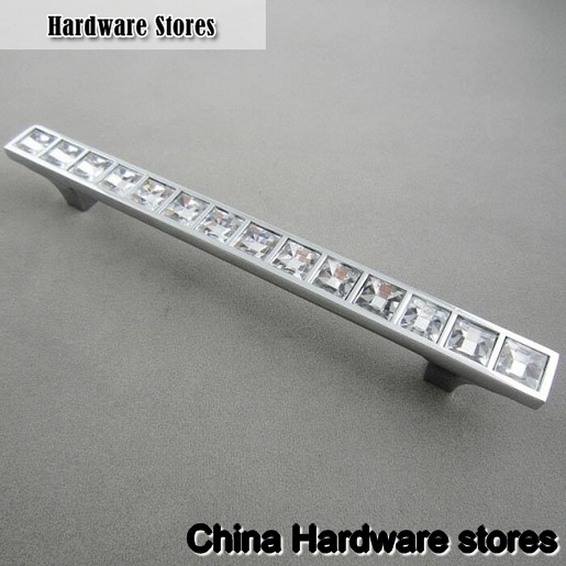 K9 Top Quality Crystal Glass Handle Knob Cabinet Door New (C.C.:128mm,Length:170mm)