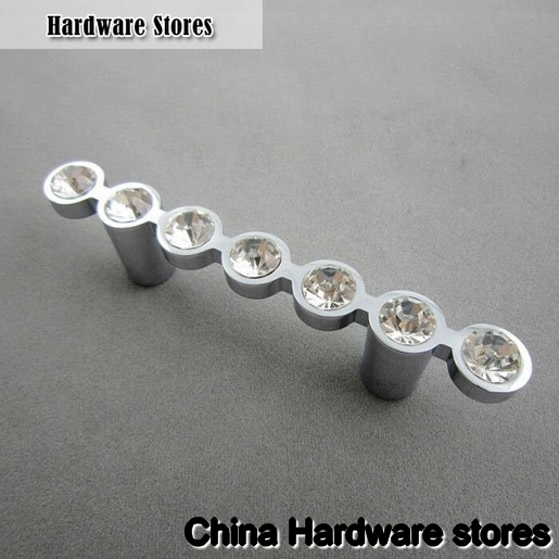 New Products Clear Crystal Modern European Drawer Cabinet Door Handles (C.C.:64mm,Length:110mm)