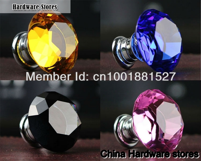 crystal drawer pull-9001