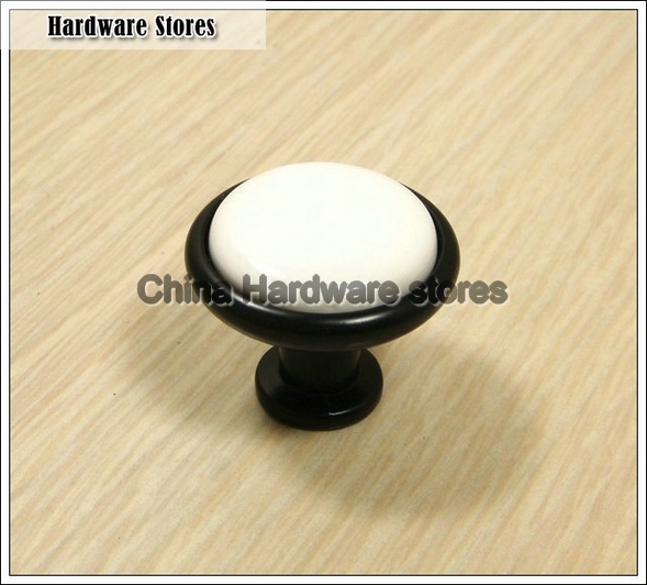 Decorative Design Black Ceramic Zinc Alloy Kitchen Cabinet Furniture Knob ?(Diametre:32mm) Decorative Design Black Ceramic Zinc Alloy Kitchen Cabinet Furniture Knob ?(Diametre:32mm)