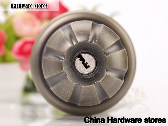 Cylinder Stainless Steel 304 Zinc Alloy 304 Recessed Cup Privacy Sliding Door Locks Antique Lock