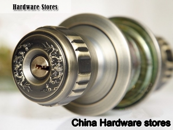 Hot Znic Alloy Round Ball Locks Door Handle Lock Diary with Key Push Lock Latch Antique Rfid Cabinet Kitchen Locks Handle