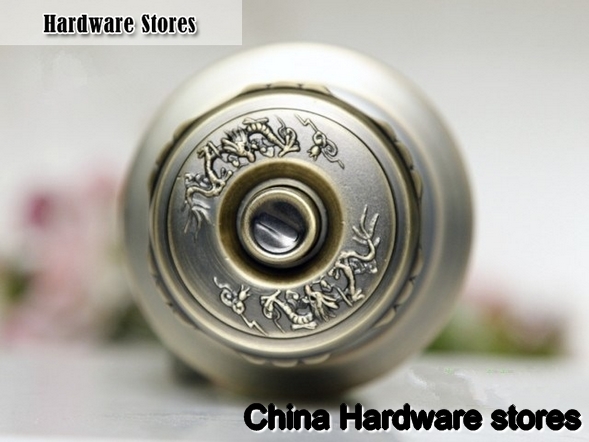 Hot Znic Alloy Round Ball Locks Door Handle Lock Diary with Key Push Lock Latch Antique Rfid Cabinet Kitchen Locks Handle