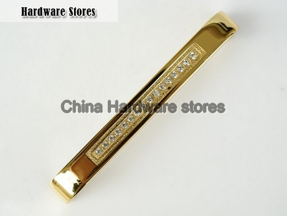 Gold metal Kitchen Cabinet /Clear Crystal Handle With Zinc Alloy 6318-128 C.C: 128mm, L:135mm Gold metal Kitchen Cabinet /Clear Crystal Handle With Zinc Alloy 6318-128 C.C: 128mm, L:135mm