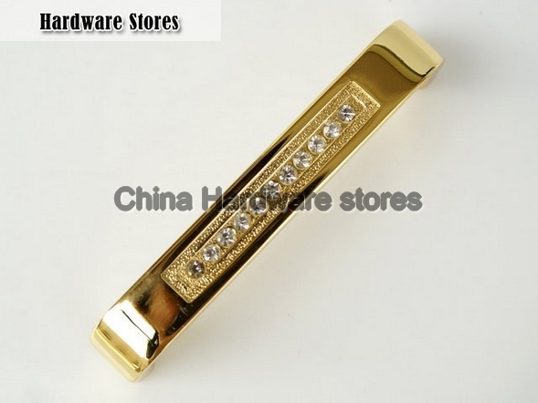 Gold metal Kitchen Cabinet /Clear Crystal Handle With Zinc Alloy 6318-96 C.C: 96mm, L:104mm Gold metal Kitchen Cabinet /Clear Crystal Handle With Zinc Alloy 6318-96 C.C: 96mm, L:104mm