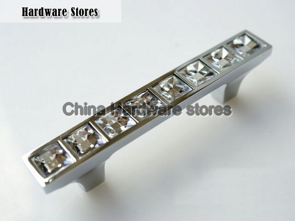 K9 Top Quality Crystal Glass Handle Knob Cabinet Door New (C.C.:64mm,Length:100mm) K9 Top Quality Crystal Glass Handle Knob Cabinet Door New (C.C.:64mm,Length:100mm)