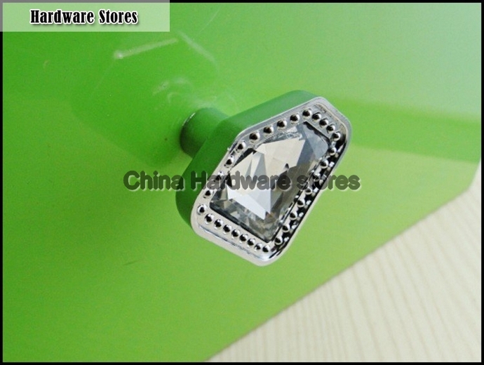 Modern Fashion ?Crystal Glass Chrome Cabinet Drawer Knobs Pull Handle New ?(Diameter: 33MM) Modern Fashion ?Crystal Glass Chrome Cabinet Drawer Knobs Pull Handle New ?(Diameter: 33MM)