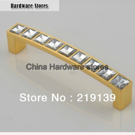 Modern Fashion Square Gems Gold Glass Crystal Handles And Knobs For Cabinets Drawer Cupboard Pulls Bar Modern Fashion Square Gems Gold Glass Crystal Handles And Knobs For Cabinets Drawer Cupboard Pulls Bar