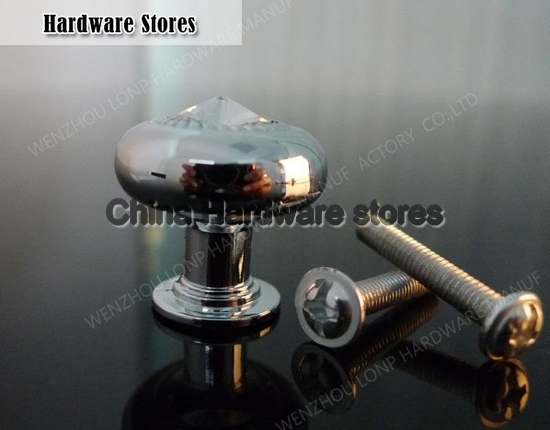 New Products Decorative Hardware Clear K9 Crystal Handle with Zinc Alloy Chrome Metal Part(Diameter.:24mm,Height:24mm) New Products Decorative Hardware Clear K9 Crystal Handle with Zinc Alloy Chrome Metal Part(Diameter.:24mm,Height:24mm)