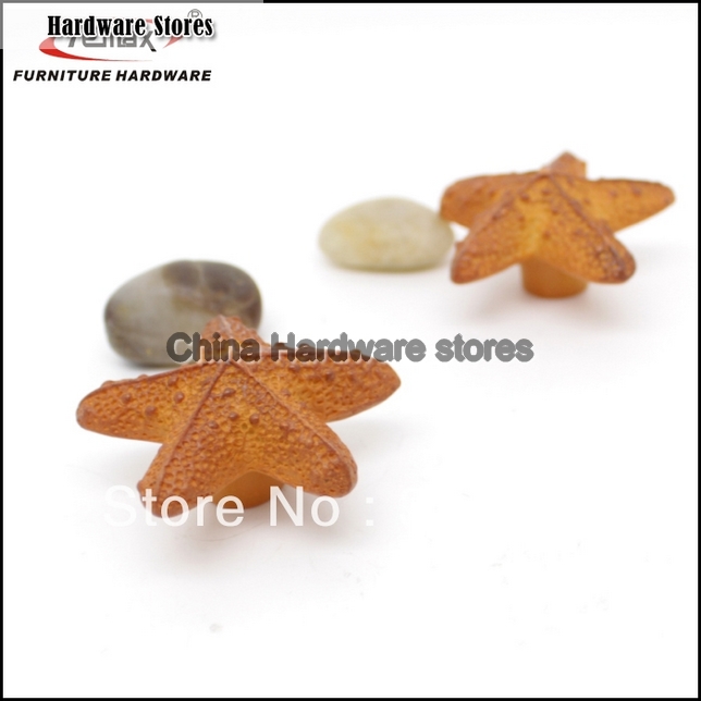 New Starfish charm cabinet drawer gate dresser pull knob handle kids bedroom New Starfish charm cabinet drawer gate dresser pull knob handle kids bedroom