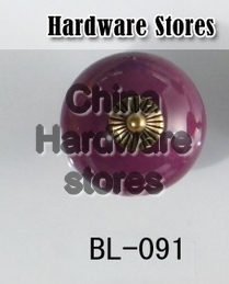 New design purple ceramic knobs furniture handles knobs wardrobe and cupboard knobs drawer dresser knobs cabinet pulls BL-091
