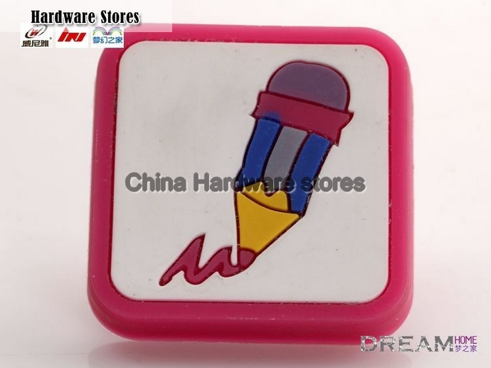 Pink pencil drawer Knobs ,Nursery Decor /Handle Pulls/ Children door pull/ Kids room knob Pink pencil drawer Knobs ,Nursery Decor /Handle Pulls/ Children door pull/ Kids room knob