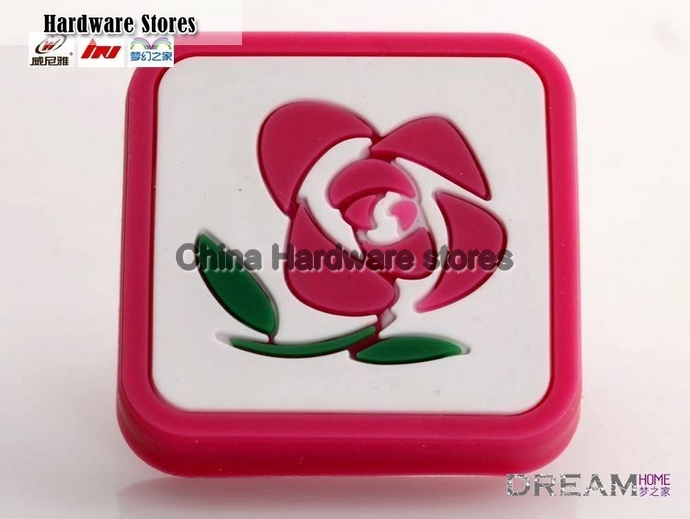 Pink rose drawer Knobs ,Nursery Decor /Handle Pulls/ Children door pull/ Kids room knob Pink rose drawer Knobs ,Nursery Decor /Handle Pulls/ Children door pull/ Kids room knob