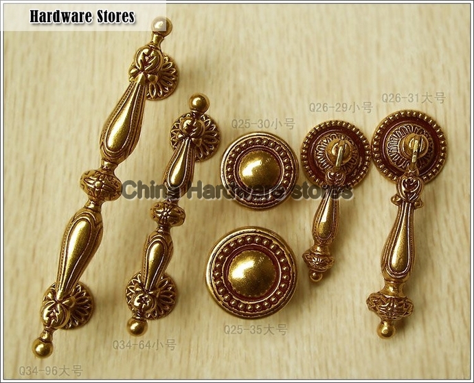 Q25/Q26/Q34 Zinc alloy door knob/ambry drawer rural cupboard door handle