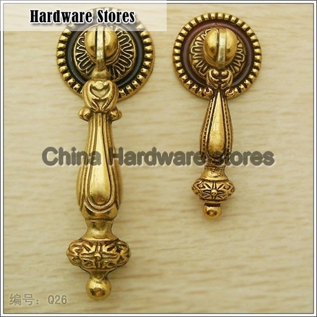 Q26 Single Hole Golden antique copper door Handle ambry drawer rural cupboard door Knob Q26 Single Hole Golden antique copper door Handle ambry drawer rural cupboard door Knob