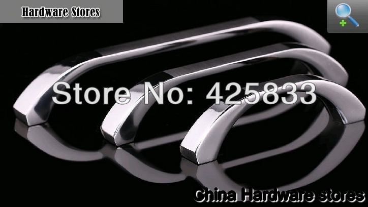 128mm Furniture Stainless Steel cabinet knobs Brushed Silver Handle drawer pulls knobs dresser handles