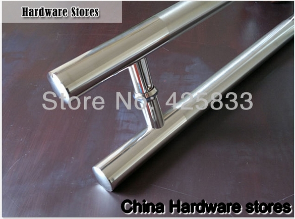 1pair 600mm 304 Stainless Steel Big Glass Wood Handles Modern Furniture Drawer Pulls and Knobs Recessed Silver Armoire Hardware