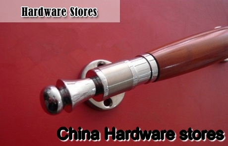 2pcs 280mm 304 Stainless Steel & Wood Door Hardware Knobs Classical Closet Dresser Pulls Drawer Handles Kitchen Fashion