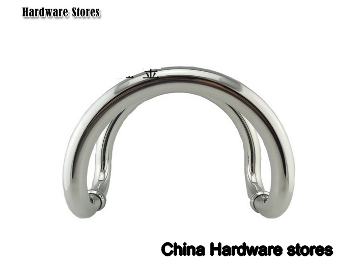 D Design Storefront Door Pull Handles Tubing Stainless Steel For Entry/Glass/Wood Door