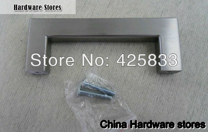 96mm Spuare Furniture Stainless Steel Handle Cabinet Knobs Cabinet Pulls Drawer Pulls Knobs and Pulls