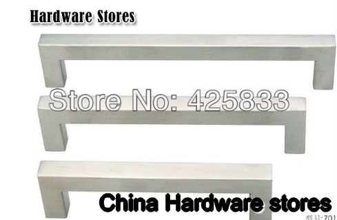 96mm Spuare Furniture Stainless Steel Handle Cabinet Knobs Cabinet Pulls Drawer Pulls Knobs and Pulls