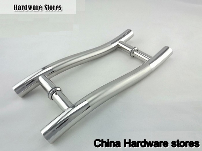 S Design Storefront Door Pull Handles Tubing Stainless Steel For Entry/Glass/Wood Door S Design Storefront Door Pull Handles Tubing Stainless Steel For Entry/Glass/Wood Door