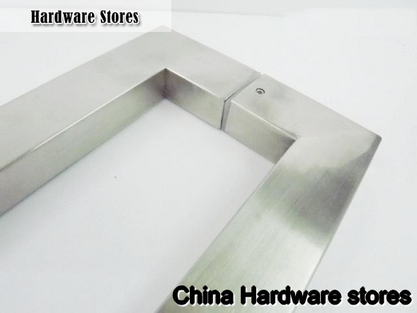 Stainless Steel Pull Handle 23-3/5 inches Pair Timber or Glass Entrance door Brushed Finish