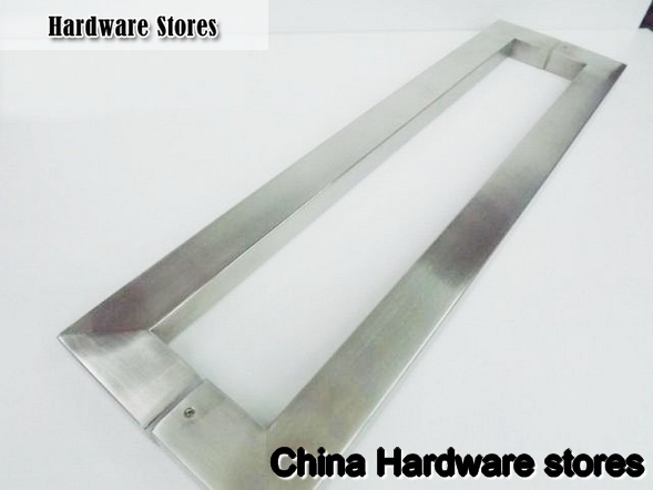 Stainless Steel Pull Handle 23-3/5 inches Pair Timber or Glass Entrance door Brushed Finish Stainless Steel Pull Handle 23-3/5 inches Pair Timber or Glass Entrance door Brushed Finish