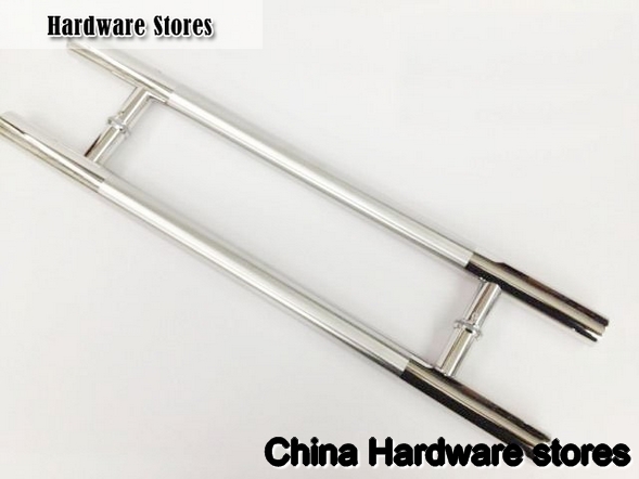 Storefront Door Pull Handles Tubing  Stainless Steel  17-3/4 inches For Entry/Glass Door