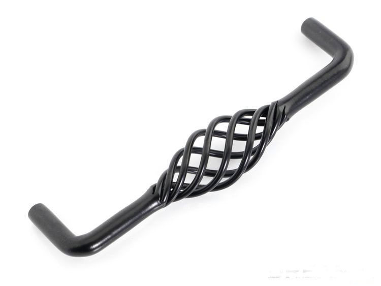 10Pcs/ Lot Cabinet Bar Drawer Pull Handle Black Birdcage ( C:C:128MM H:42MM ) 10Pcs/ Lot Cabinet Bar Drawer Pull Handle Black Birdcage ( C:C:128MM H:42MM )