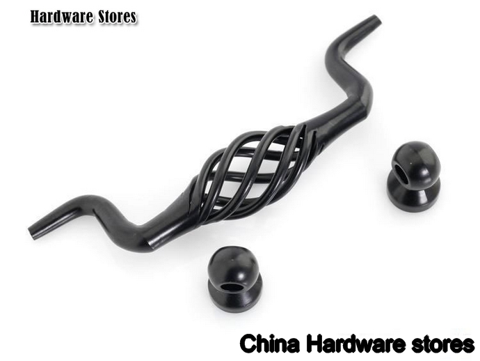 10Pcs/Lot Cabinet Bar Handle And Knobs Black Birdcage ( C:C:96MM L:110MM ) 10Pcs/Lot Cabinet Bar Handle And Knobs Black Birdcage ( C:C:96MM L:110MM )