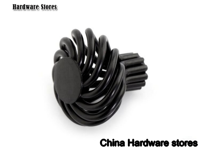 10Pcs/Lot European Style Furniture Black Birdcage Kitchen Cabinet Handle ( D:32MM H:30MM )