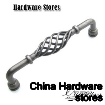 128MM antique silver kitchen cabinet handle / Antique birdcage handle