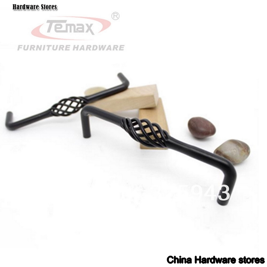 128mm Antique Birdcage Satin Nickel Iron Furniture Cabinet Kitchen Handles Knobs Dresser Drawer Pull Bar