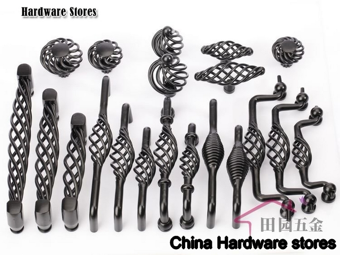 128mm Iron birdcage furniture kitchen cabinet handle C:128mm L:136mm MUB-128