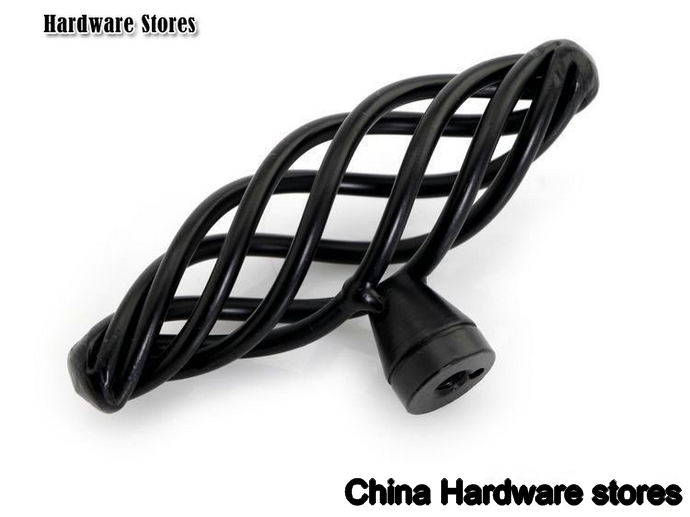 15Pcs/Lot Black Birdcage Kitchen Cabinet Drawer Pull Handle MT50 Small Size ( D:55MM H:32MM ) 15Pcs/Lot Black Birdcage Kitchen Cabinet Drawer Pull Handle MT50 Small Size ( D:55MM H:32MM )