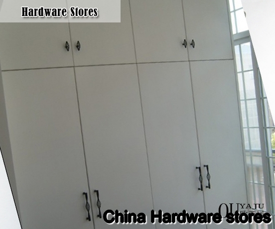 160mm Garden cabinet hardware /cabinet handle/ kitchen cabinet handle , black pull handle C:160mm L:174mm
