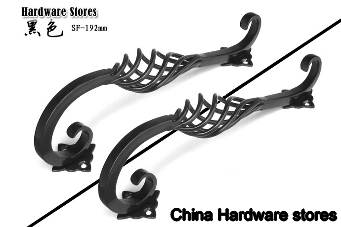 192mm Europen kitchen drawer pull /kitchen drawer handle/ kitchen cabinet handle , black pull handle C:192mm L:245mm 192mm Europen kitchen drawer pull /kitchen drawer handle/ kitchen cabinet handle , black pull handle C:192mm L:245mm