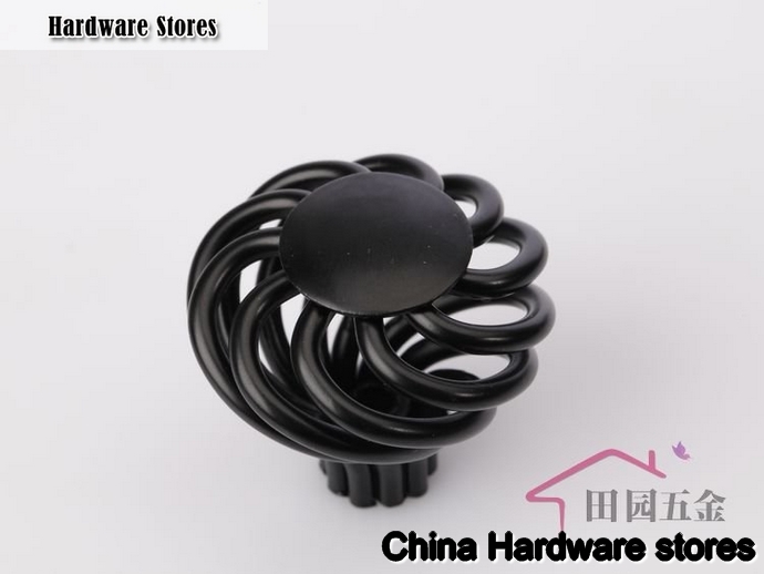30mm Single hole Black metal birdcage knob /cabinet furniture drawer handle/ door knob MP-33 30mm Single hole Black metal birdcage knob /cabinet furniture drawer handle/ door knob MP-33
