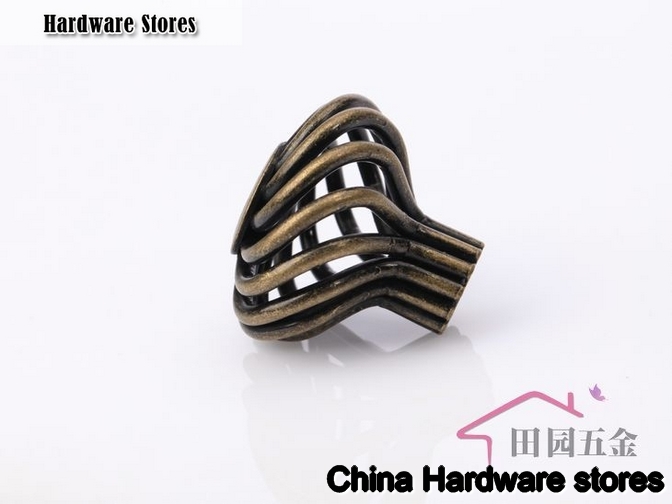32mm Single hole Antique Bronze birdcage knob /cabinet furniture KNOB, drawer handle/ door knob MP-33AB